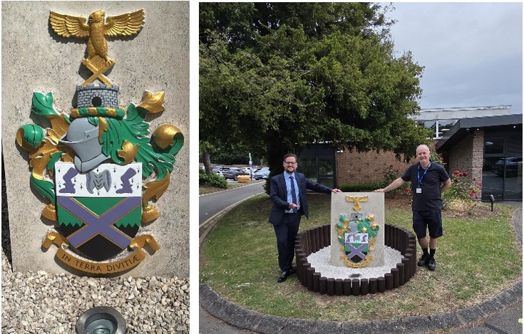 Updated BDC Plaque with Cllr Ben Taylor