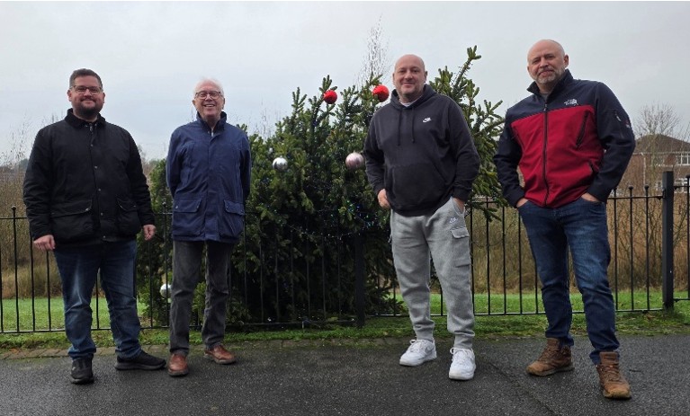 Cllr's with local residents