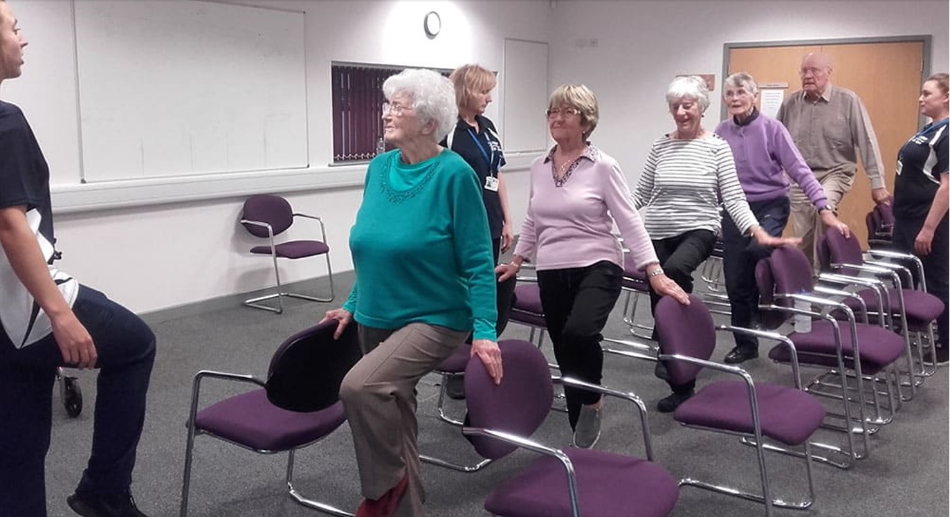 Cllr Mike Shirley on his weekly exercise