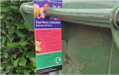 Food Label on Wheelie Bin