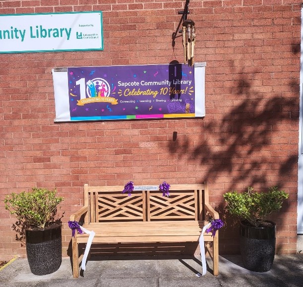 10 Year Bench at Sapcote Library