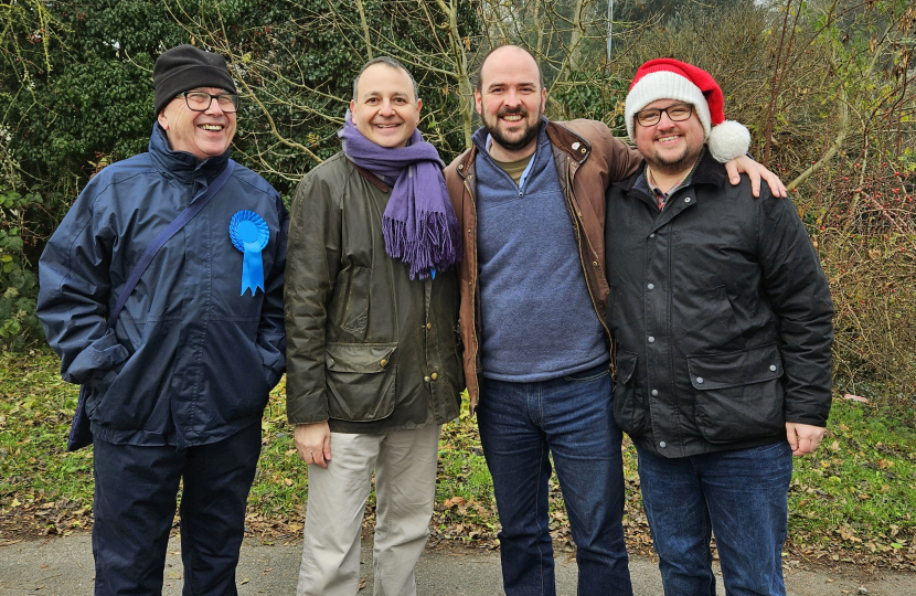 Cllr Ben Taylor and Cllr Mike Shirley With MP Alberto Costa