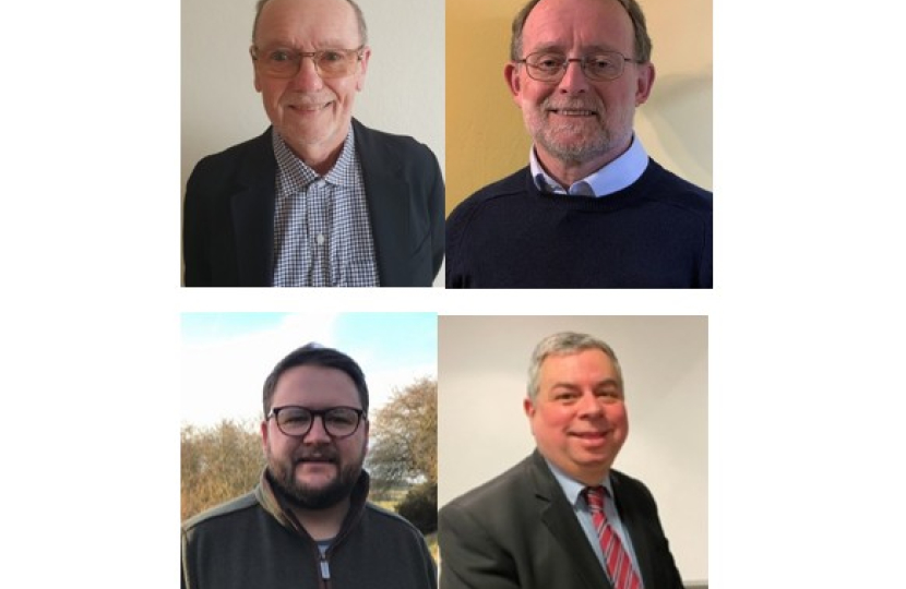 Cllr Paul Dann, Cllr Clive Grafton-Reed, Cllr Josh Worral, Cllr Neil Bannister