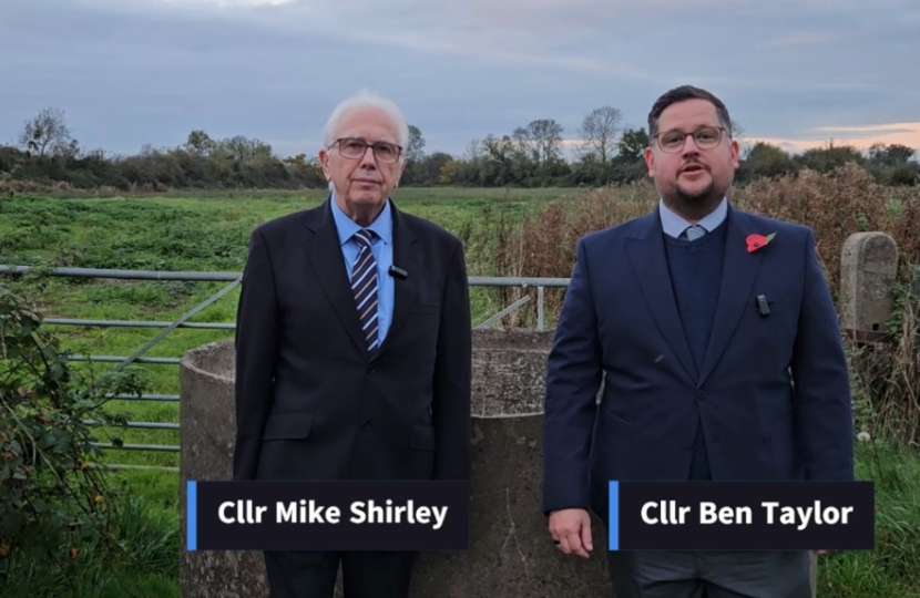 Cllr Ben Taylor and Cllr Mike Shirley