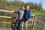 Cllr Ben Taylor and Cllr Mike Shirley at Fosse Meadows