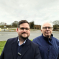 Cllr Ben Taylor and Cllr Mike Shirley at High Cross