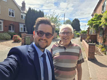 Cllrs Ben Taylor and Mike Shirley